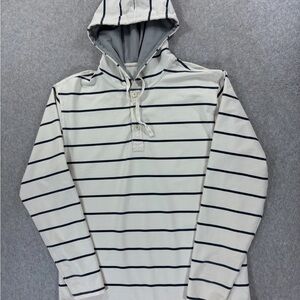 BYLT Basics Black and White Striped Hoodie